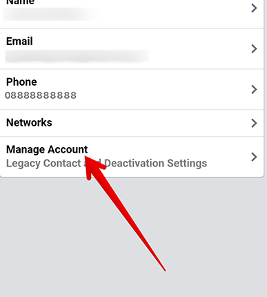 how to deactivate facebook on phone